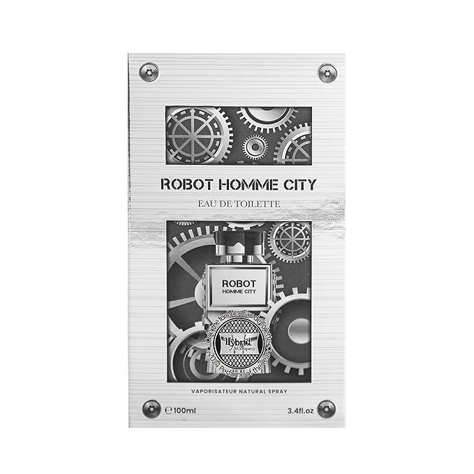 Hybrid & Company Robot Homme City For Men Eau De Parfum Vaporisateur Natural Spray 3.4 Fl Oz