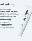 Remedy for Dry Lips - Hydrating and Healing Lip Balm Ointment with Ceramides, Peptides, and Dimethicone - Repairs Dry, Cracked Lips - By Dermatologist Dr. Shah