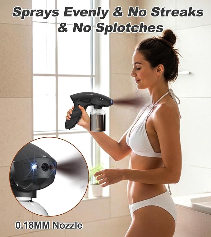 Spray Tan Machine, Spray Tan Gun, Even Spraying, Portable and Cordless Spray Tan Gun, Long Battery Time, One-touch Operation, At Home Spray Tan Machine/For Swimming Tanner Travel Beach Salon DIY Tan