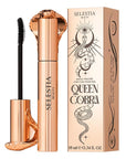 Black Mascara Queen Cobra – Volumizing, Curling, Lengthening – Soft Brush for Smooth Application – Long-Lasting & Weather-Proof – 0.34 fl.oz. - Made in Italy