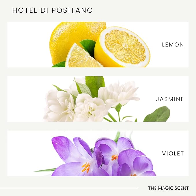 The Magic Scent Hotel Di Positano Diffuser Oil Scents - Cold-Air & Ultrasonic Fragrance Oil for Diffuser - Inspired by Amalfi Coast, Italy - Essential Oils for Diffusers - 8.5 fl oz, 250 mL
