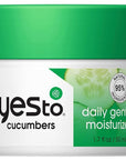 Yes To Cucumbers Sooth And Calming Daily Gentle Moisturizer For Sensitive Skin With Aloe And Sweet Almond Oil, 1.7 Fl Oz