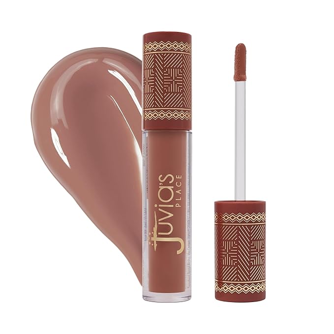 Juvia's Place Coffee Shop Lip Gloss - Cookie Butter - Hydrating Butter Lip Gloss for Women, Long-Lasting Shine, Moisturizing Glass-like Finish, Plumping Non-sticky, Suitable for every vibe