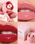 LANGMANNI Pudding Glow Lip Balm | Velvet-Smooth Lip Gloss for Nourished, Glowing Lips | Hydrating, Non-Sticky Glossy Tinted Lip Balm Makeup 0.28 Oz (#5+#6, 2)
