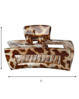 Scunci by Conair Hair claw clips - hair accessories for women - Ideal for fine hair - 3 inch - Tortortuise, Taupe, and Giraffe -3 Count