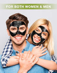 SHVYOG Blackhead Peel Off Face Mask, 3-in-1 Blackhead Remover Mask with Brush & Tea Tree Oil Serum, Charcoal Mask for Deep Cleansing Dirts, Pores, Skin Oil (100g+30ml)
