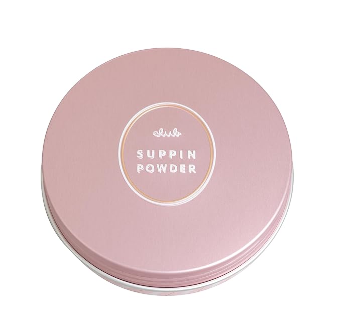 Suppin Translucent Pressed Powder Foundation + Overnight Skincare, Makeup Setting Powder & Matte Face Powder with Shea Butter, Amino Acids& Aloe Extract from Japanese Skincare PINK PLUSH