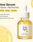 Beauty of Joseon Glow Serum Propolis and Niacinamide Hydrating Facial Soothing Moisturizer for Uneven Skin Tone Korean Skin Care 30ml 1 fl.oz