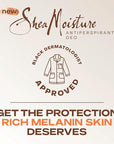SheaMoisture Antiperspirant Deodorant Stick Moisturizing Raw Shea Butter & Hyaluronic Acid 2 Count for 48HR Sweat & Odor Protection with No Parabens & No Mineral Oil 2.6 oz