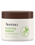 Aveeno Positively Radiant Daily Gel Facial Moisturizer with Hyaluronic Acid & Tone-Correcting Soy, Hydrating & Brightening Gel Face Cream Evens Skin Tone & Texture, Hypoallergenic, 1.7 oz