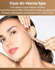 Eyebrow Razor Dermaplaning Tool with 10 Blade Refills Exfoliating Face Razors for Women Facial Razor for Peach Fuzz and Eyebrow Hair Removal