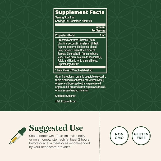 Global Healing MicroSomal Toxin Binder - Detox Support - 2 Fl Oz