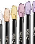 Boobeen 6PCS Cream Eyeshadow Stick Waterproof Pencil Crayon Eye Brightener Shimmer Pen Create Glitter Makeup, Easy to Use