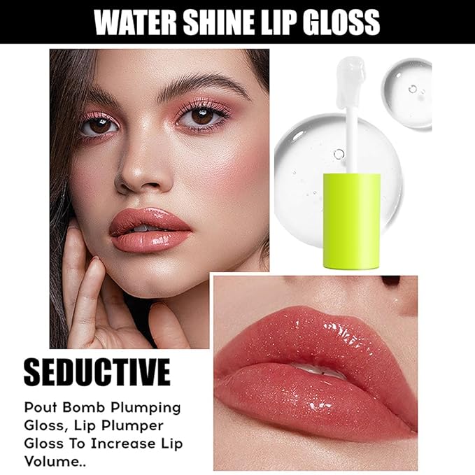 8 Colors Lip Oil Lip Glaze, Hydrating Lip Glow Oil Big Brush Head Shiny Moisturizing Lip Gloss, Long Lasting Non-sticky Fresh Transparent Tinted Plumping Lip Oil (# 05)