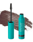 Thrive Causemetics Instant Brow Fix Semi-Permanent Eyebrow Gel, Waterproof Tinted Eye Brow Gel with Vitamin B5, Smudge-Proof, Long Lasting Definition, Vegan & Cruelty Free, Serena (Deep Brown)