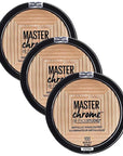 Maybelline Master Chrome Metallic Highlighter Powder, Molten Gold, of 3)