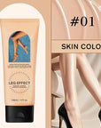 Legs Makeup Waterproof with Brush - Medium Body Concealer, Tattoo & Scar Cover Up, Long Lasting, Transfer Proof, Easy Application for Flawless Looking Legs, All Skin Tones (#1)