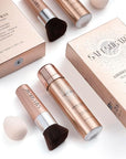 AirBrush Foundation Spray Set, Spray Foundation Makeup and Warm Beige)