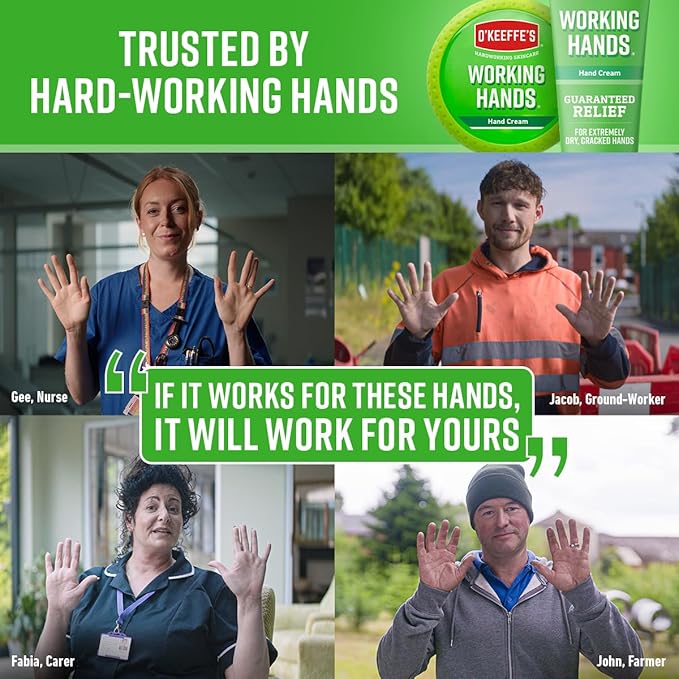 O'Keeffe's K0350002-6 Working Hands Hand Cream in Jar (6 Pack), 3.2 oz