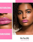 Oulac Moisture Shine Lipsticks Set - Red Orange Purple 3Pcs | Ultra Hydrating Juicy & Glossy, Soild Lip Gloss, Lightweight Smooth, Natural Look Best for Dry, Cracked and Chapped Lips, Vegan (05+06+07)