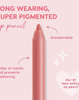ColourPop Lippie Lip Pencil - High-Pigment, Long-Lasting Lip Liner - Sharpenable Lip Liner Pencil for High-Impact Lip Color - Vegan, Cream Formula with Precise Application - Oh Snap (0.04 oz)