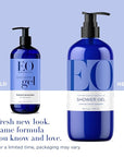 EO Shower Gel Body Wash, 16 Ounce (Pack of 2), Lavender, Organic Plant-Based Skin Conditioning Cleanser with Pure Essentials Oils