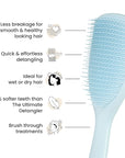 Tangle Teezer Fine & Fragile Ultimate Detangler Brush, Dry & Wet Hair Brush to Detangle & Reduce Breakage, Large, Seafoam Blue