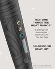 Conair The Curl Collective 3-in-1 Ceramic Curling Wand, 3 Interchangeable Barrels Designed to Create a Specific Curl Pattern - 1/2" Super Slim, 1", and 1 1/4" to 1" Tapered