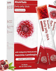 Coleology Cutting Jelly - Korean Jelly Stick Combo with 1200mg Garcinia Cambogia Extract, Chia Seeds Collagen, Detox & Digestion Support & Daily Care, Pomegranate Flavored -10 Sticks