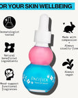 Pacifica Face Oil Serum - Flower Fix Bi-Phase Hydrating Skin Barrier - w/Hyaluronic Acid & Natural Botanical Ingredients - for Dry Sensitive Skin Vegan & Cruelty-Free Dermatologist Approved