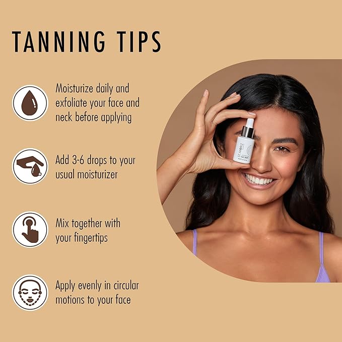 St. Moriz Advanced Self Tanning Drops for Face, Tan Boosting Face Drops (0.51 Fl Oz) - Self Tanner Bronzing Drops for Face - Face Tanning Drops to Add to Moisturizer