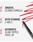 Rimmel Lasting Finish Exaggerate Automatic Lip Liner - Rich, Smooth Formula, Long Lasting - 024 Red Diva, .01oz