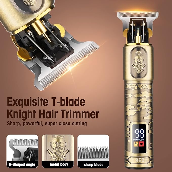 Suttik Foil Shavers for Men Electric Razor, Clippers and Trimmer for Men with LED Display, Waterproof