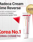 CENTELLIAN 24 Madeca Cream Time Reverse 50ml + Madeca Derma Mask 3(Intensive) 10pc – Hydrating, Firming, Wrinkle Care Set with Centella Asiatica, TECA & Madecassoside for nourished, soothed
