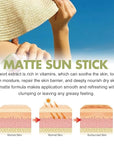 Sun Stick, Matte Sunscreen Stick, Face Sunscreen SPF 50, Body Sunscreen Stick, Travel Size Sunscreen For Women - 0.63 oz