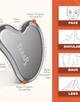 TeraRX® Terahertz Gua Sha for Enhanced Lymphatic Drainage, Reduced Puffiness, and Relieved Facial Tension – 100% Authentic Terahertz Stone Gua Sha Facial Tools