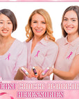 30 Pack Breast Cancer Awareness Accessories Gifts Bulk Lip Balms Favors Pink Ribbon Lip Balms Favors Breast Cancer Awareness Month Support Party Items Decorations for Women Men Survivors