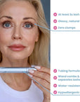 PrimeLash Mascara for Older Women – Volumizing, Incredible Length in 2 Coats – Long-Stay, Zero Clumps, Hypoallergenic (Black)