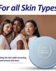 Suppin Setting Powder & Hydrating BB Cream for Women, Translucent Pressed Powder & Organic BB Cream Foundation with Shea Butter, Planted Protein & Collagen by Japanese Skincare, Innocent Floral