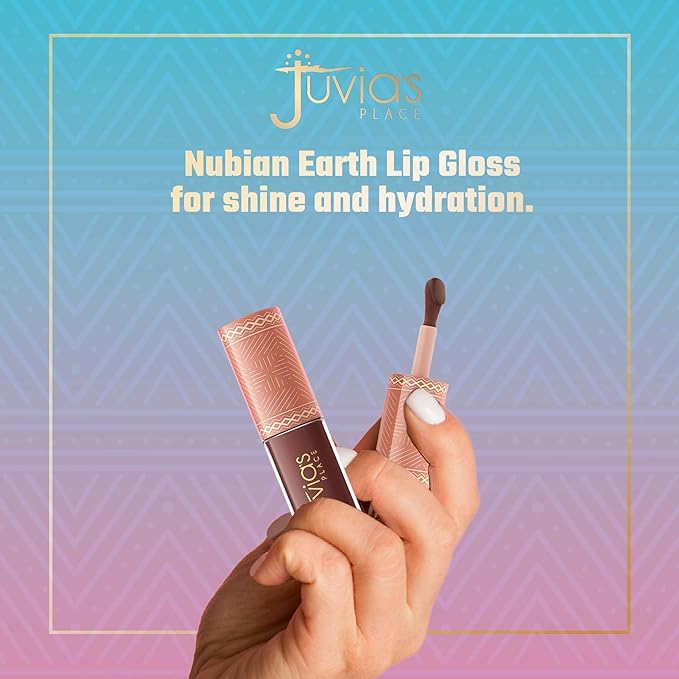 Juvia's Place Nubian Earth Lip Reflect Lip Gloss Meroe - Non-sticky Lip Makeup, Hydrating, Tinted Lip Gloss, Shine & Glow Lip Makeup, Beauty & Personal Care Products for Lips
