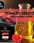 Naturevibe Botanicals Tomato Oil 32 Ounces | 100% Pure and Natural | Great for Skin Care and Hair Care