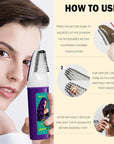 Purple Hair Dye for Women, Semi Permanent Hair Dye Shampoo for Gray hair Coverage 4 in 1 Natural Ingredients with Comb, Convenient to Use Hair Color Shampoo (Purple)