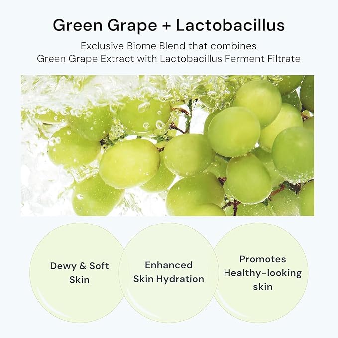 THANKYOU FARMER Grape Aqua Hyaluron Biome Cream, 10 Types Hyaluronic Acid, Non-Comedogenic, Dewy Soft Skin, Lactobacillus Ferment, Korean Moisturizer for Oily Skin 2.81 fl.oz 80ml