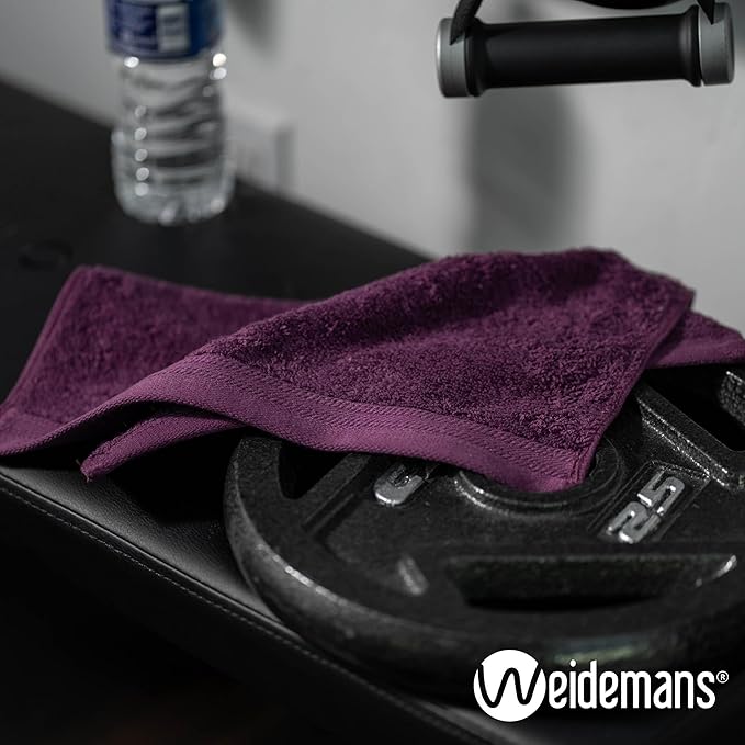 100% Cotton Washcloths Set 13” x 13” | Plum Towels | Set of 6 Ultra Soft and Highly Absorbent Washcloths Sets for Bathroom, Gym, Spa | Machine Washable Face Towel
