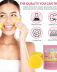 Turmeric cleansing pads,40pcs turmeric exfoliating