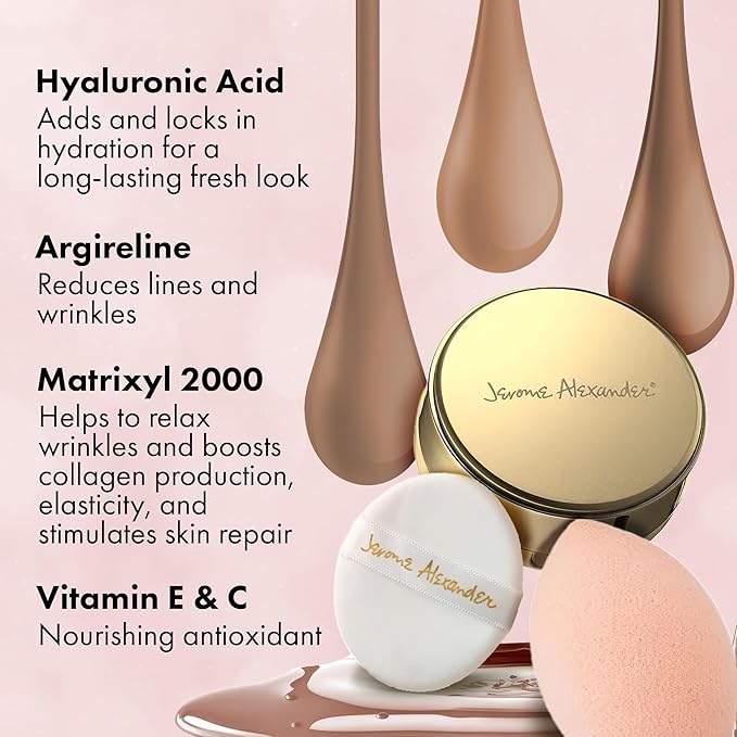 MagicMinerals AirCushion Foundation & Liquid Silk Primer by Coverage (Dark)