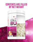 Multi Collagen Burn: Hydrolyzed Protein Peptides with Hyaluronic Acid, Vitamin C, SOD B Dimpless, Types I, II, III, V and X, Caffeine-Free Strawberry Lemonade Flavored 30 Servings