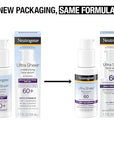 Neutrogena Ultra Sheer Moisturizing Face Serum with Vitamin E & SPF 60, All Day Facial Sunscreen Serum with Broad Spectrum UVA/UVB Protection, Fragrance-Free, Oxybenzone-Free, 1.7 Fl Oz