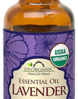 US Organic 100% Pure Lavender Essential Oil, Directly sourced from Bulgaria, USDA Certified Organic, Undiluted, for Diffuser, Humidifier, Massage, Skin, Hair Care, Non GMO, 30 ml