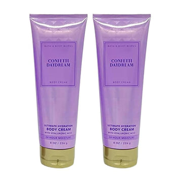 Bath & Body Works Ultimate Hydration Body Cream Pack of 2 (Confetti Daydream),8.0 fluid_ounces